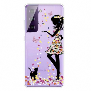 Mobilcover Samsung Galaxy S21 FE Smukt Blomsterhoved