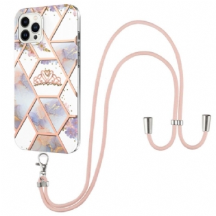 Cover iPhone 15 Pro Max Med Snor Med Blomstersnor