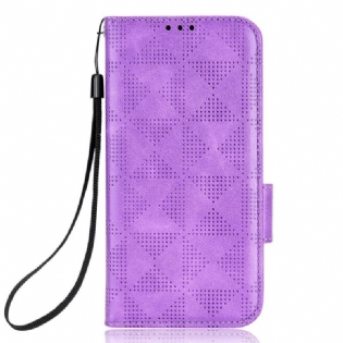 Flip Cover Poco M5 Trekanter Med Snor
