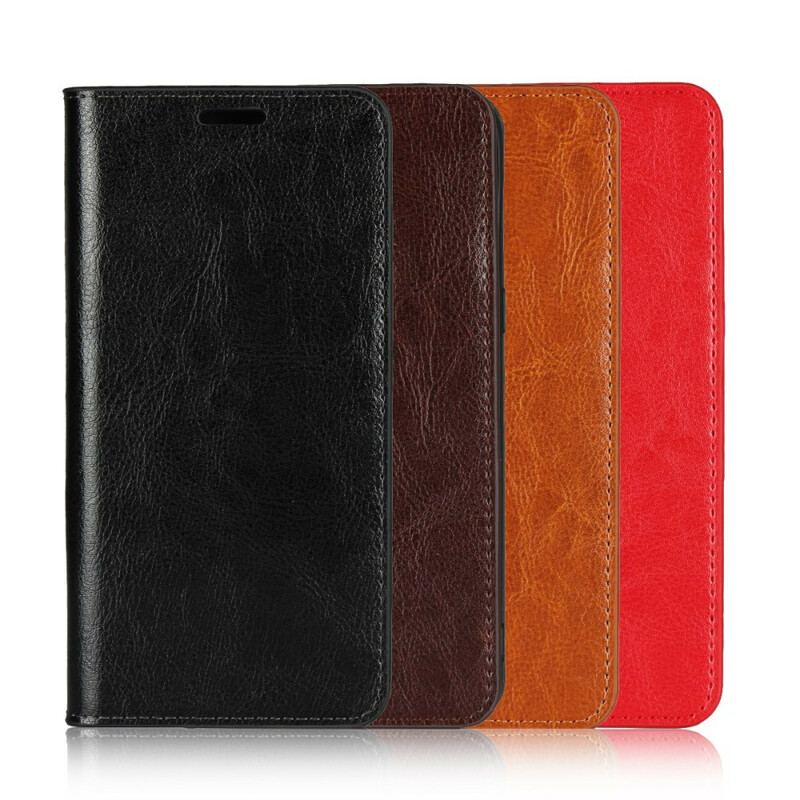Cover Huawei Y7p Flip Cover Ægte Læder