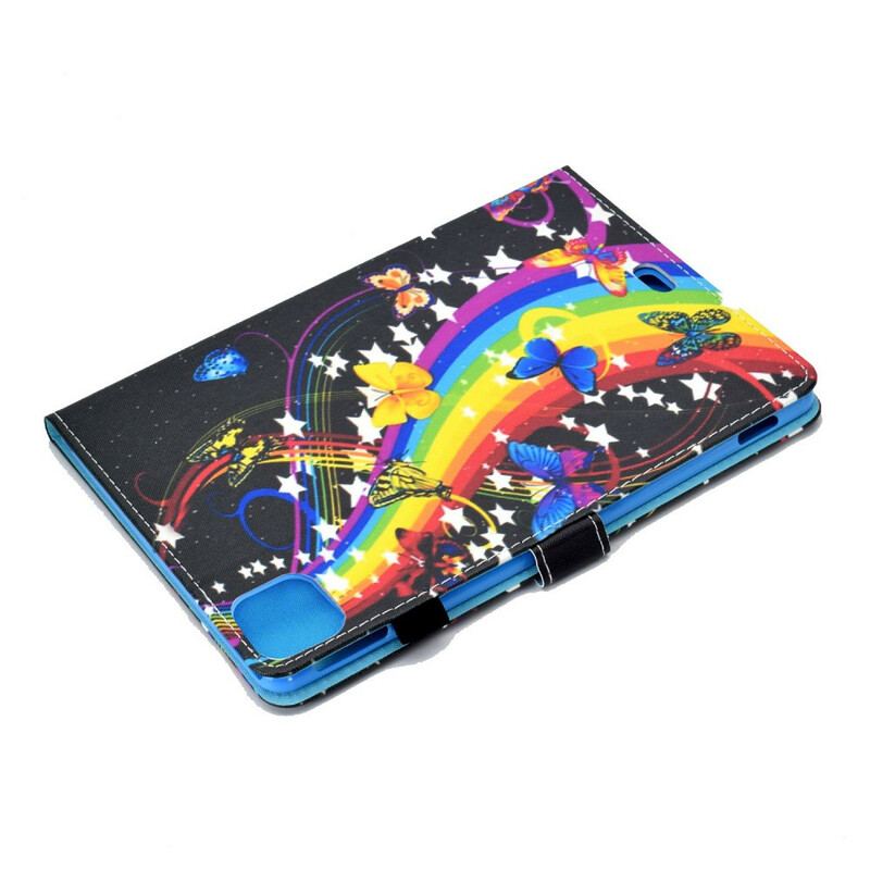 Flip Cover iPad Pro 11" (2022) Regnbue Sommerfugle