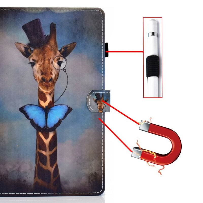 Læder Cover iPad Pro 11" (2022) Klassisk Giraf