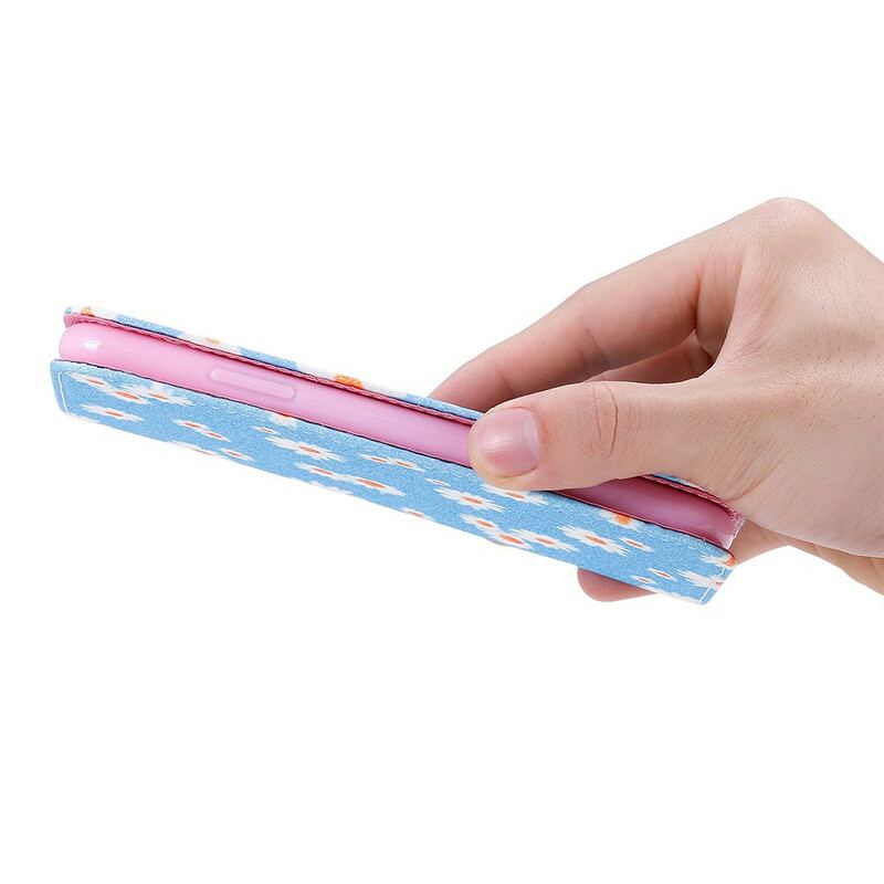 Cover Samsung Galaxy A51 5G Flip Cover Tusindfryd I Imiteret Læder