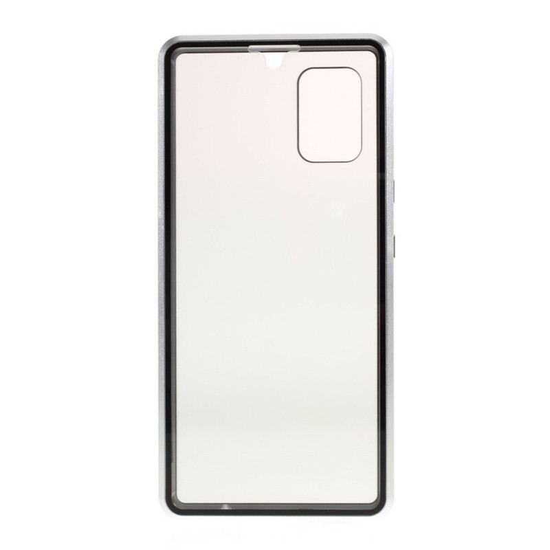 Cover Samsung Galaxy A51 5G For- Og Bagside Hærdet Glas Og Metal