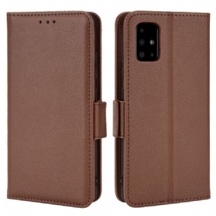 Flip Cover Samsung Galaxy A51 5G Læder Cover Flap Dobbelt Nye Farver