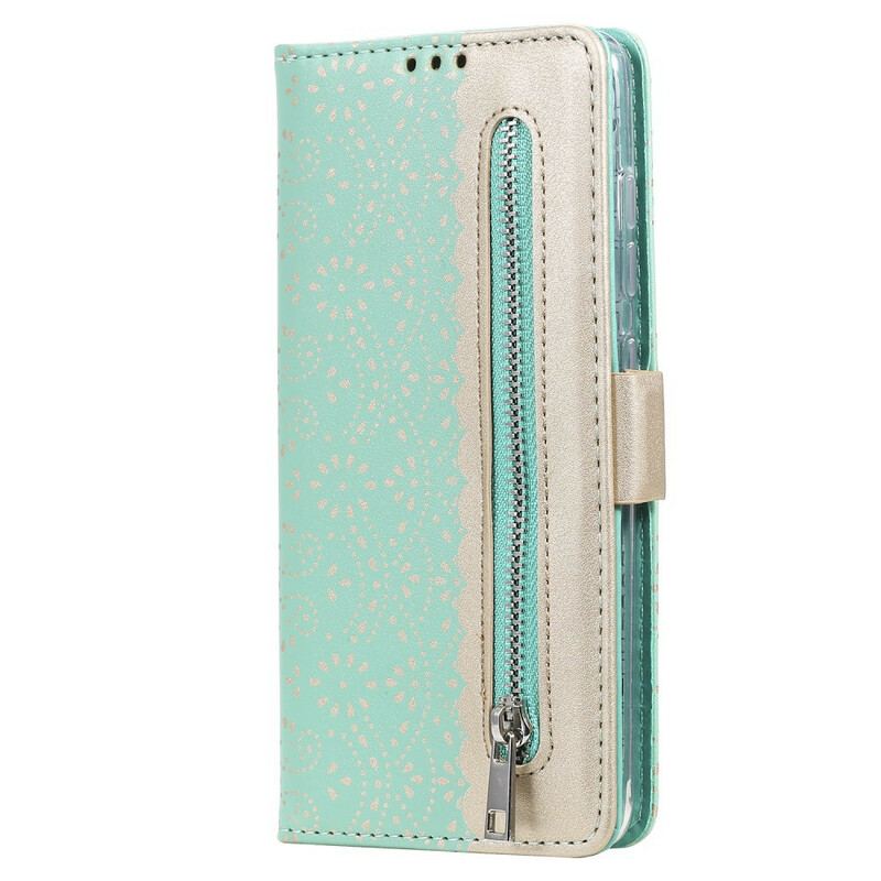 Flip Cover Samsung Galaxy A51 5G Med Snor Blonderrem Møntpung