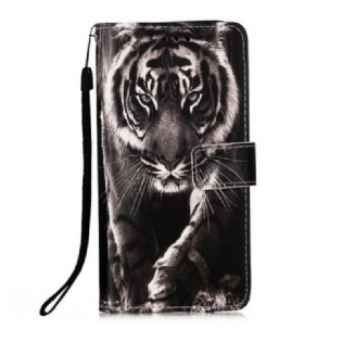 Læder Cover Samsung Galaxy A51 5G Nattiger