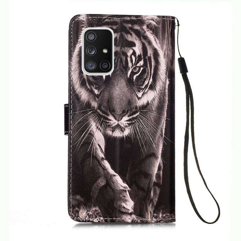 Læder Cover Samsung Galaxy A51 5G Nattiger