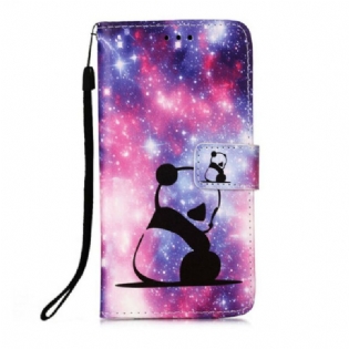 Læder Cover Samsung Galaxy A51 5G Panda Galaxy