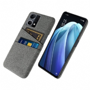 Cover Oppo Reno 7 Kortholder I Stof