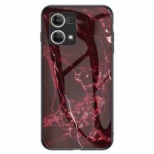 Cover Oppo Reno 7 Marmor Hærdet Glas