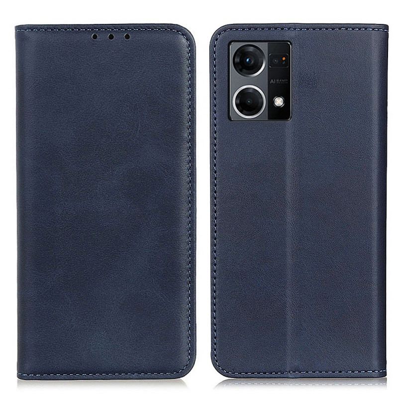 Flip Cover Oppo Reno 7 Klassisk Splitlæder
