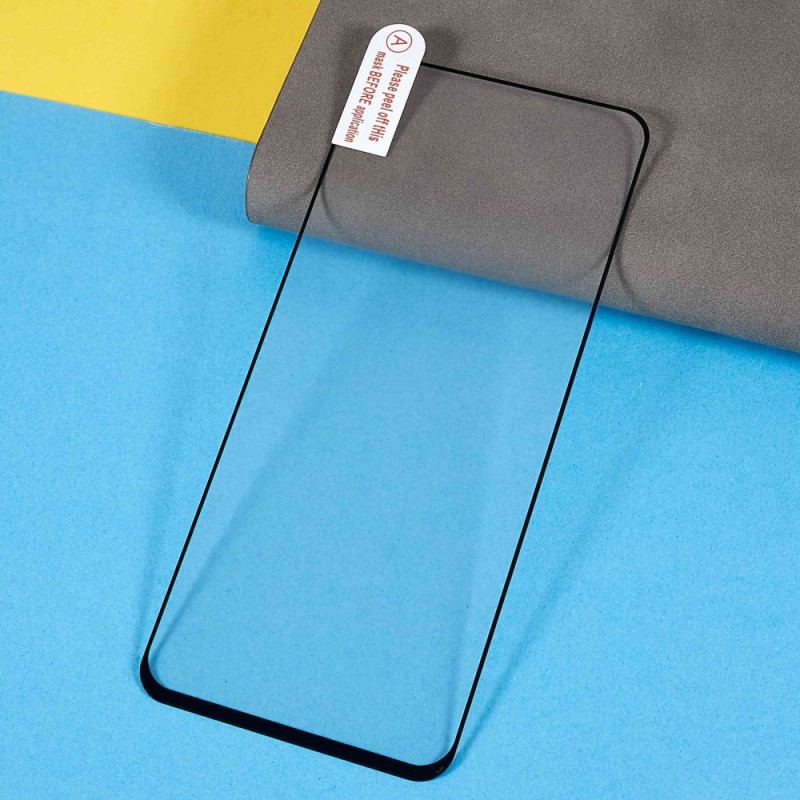 Oppo Reno 7 Black Edge Skærmbeskytter I Hærdet Glas
