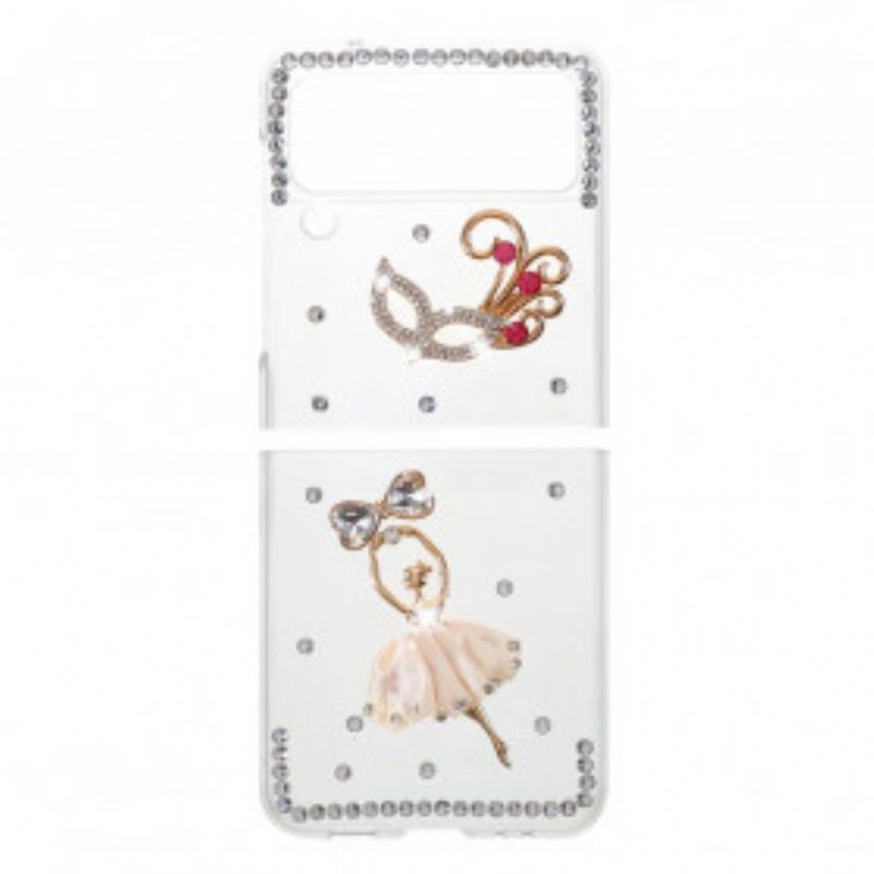 Cover Samsung Galaxy Z Flip 3 5G Flip Cover Ædelstensdanser