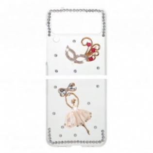 Cover Samsung Galaxy Z Flip 3 5G Flip Cover Ædelstensdanser