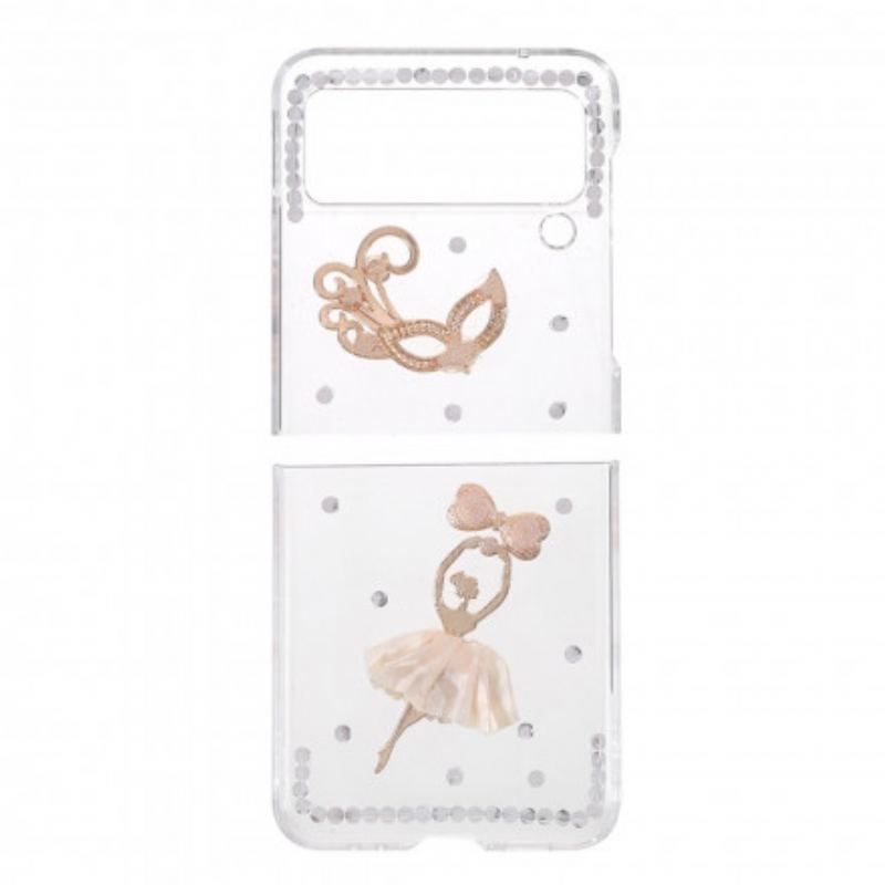 Cover Samsung Galaxy Z Flip 3 5G Flip Cover Ædelstensdanser