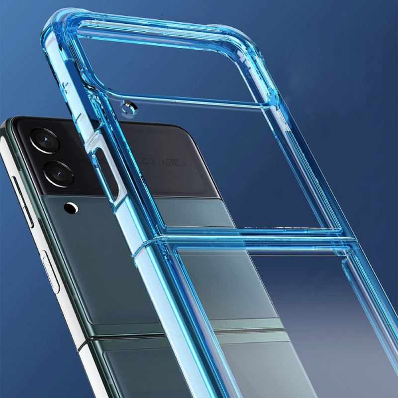 Cover Samsung Galaxy Z Flip 3 5G Flip Cover Gennemsigtig Farvet