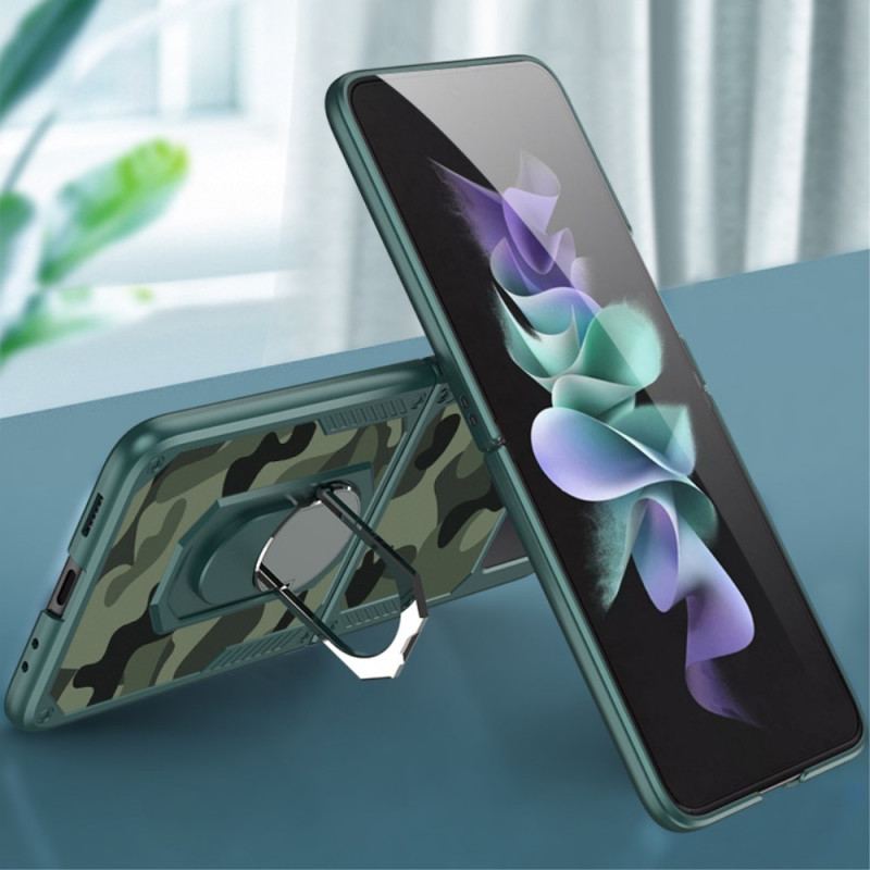 Cover Samsung Galaxy Z Flip 3 5G Flip Cover Gkk Camo Support Ring