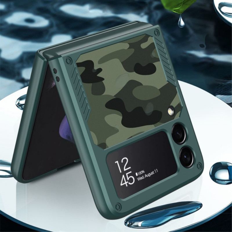 Cover Samsung Galaxy Z Flip 3 5G Flip Cover Gkk Camo Support Ring