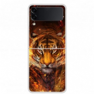 Cover Samsung Galaxy Z Flip 3 5G Flip Cover Ild Tiger