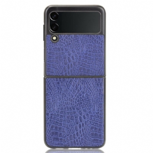 Cover Samsung Galaxy Z Flip 3 5G Flip Cover Krokodillehudseffekt
