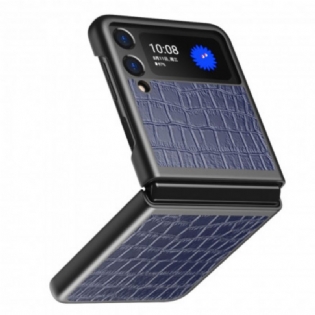 Cover Samsung Galaxy Z Flip 3 5G Flip Cover Krokodillehudstil