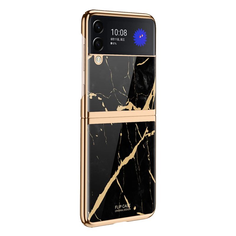 Cover Samsung Galaxy Z Flip 3 5G Flip Cover Marmor Stil