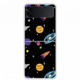 Cover Samsung Galaxy Z Flip 3 5G Flip Cover Planet Galaxy