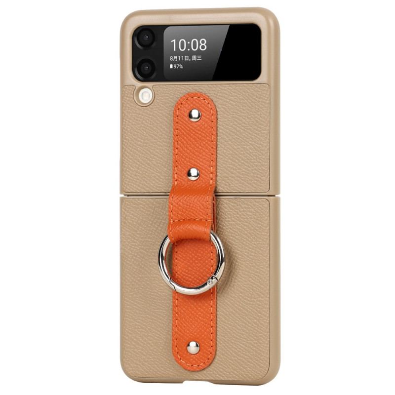 Cover Samsung Galaxy Z Flip 3 5G Flip Cover Ring-holder Og Snor