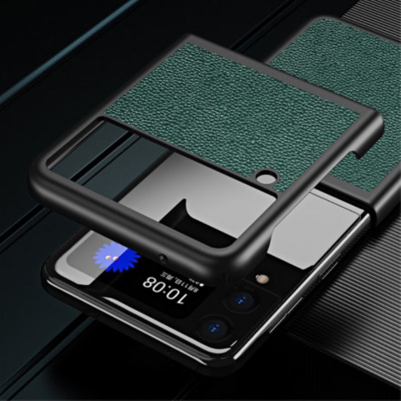 Cover Samsung Galaxy Z Flip 3 5G Flip Cover Stil Læder Design