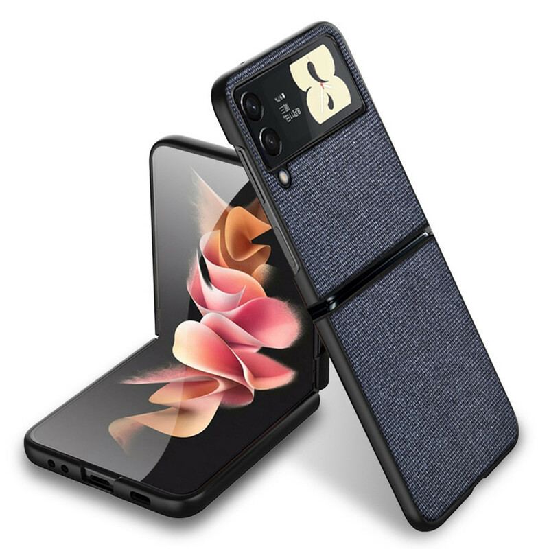 Cover Samsung Galaxy Z Flip 3 5G Flip Cover Stoftekstur