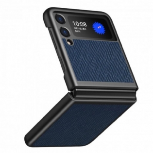 Cover Samsung Galaxy Z Flip 3 5G Flip Cover Tekstureret Læderstil