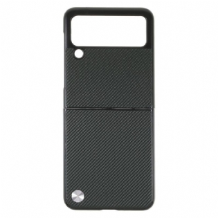 Cover Samsung Galaxy Z Flip 3 5G Flip Cover X-level Carbon Fiber