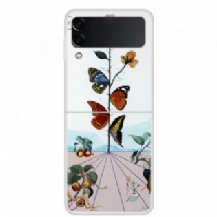 Mobilcover Samsung Galaxy Z Flip 3 5G Flip Cover Naturens Sommerfugle