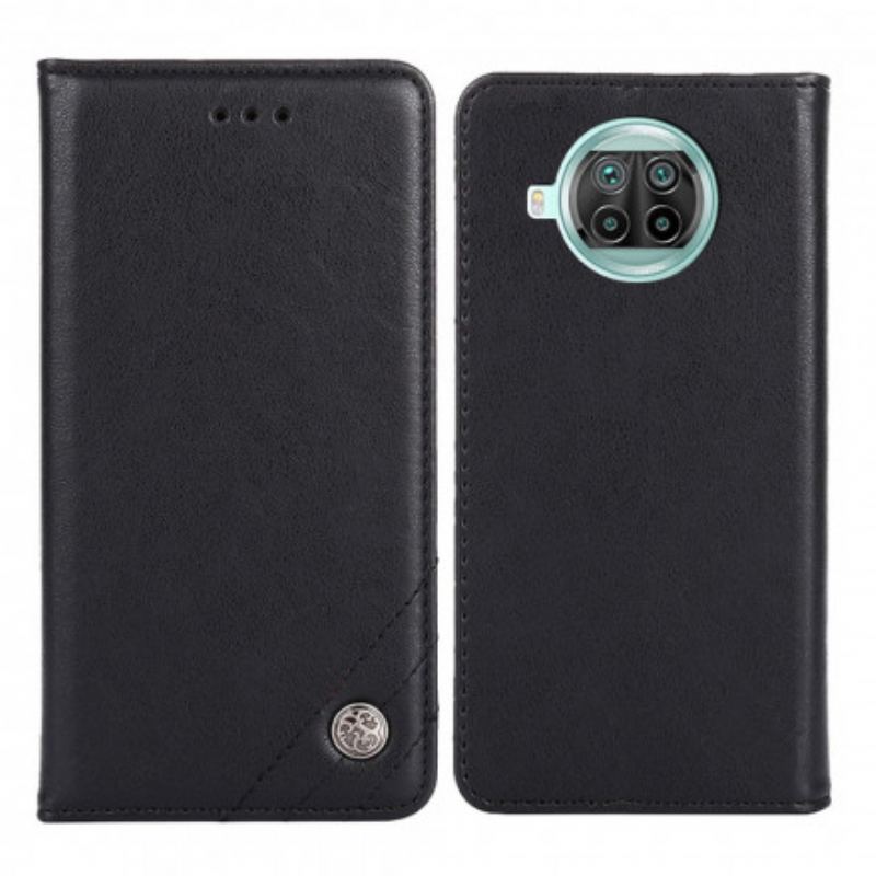 Cover Xiaomi Mi 10T Lite Flip Cover Læderstil Med Nitte