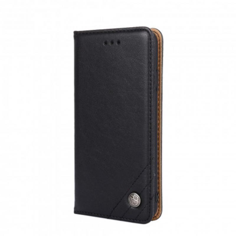Cover Xiaomi Mi 10T Lite Flip Cover Læderstil Med Nitte