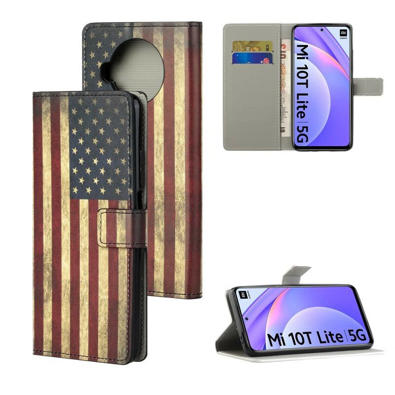Flip Cover Xiaomi Mi 10T Lite Amerikansk Flag