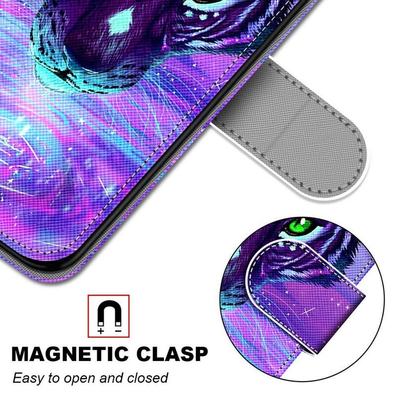 Flip Cover Xiaomi Mi 10T Lite Feline Med Snor