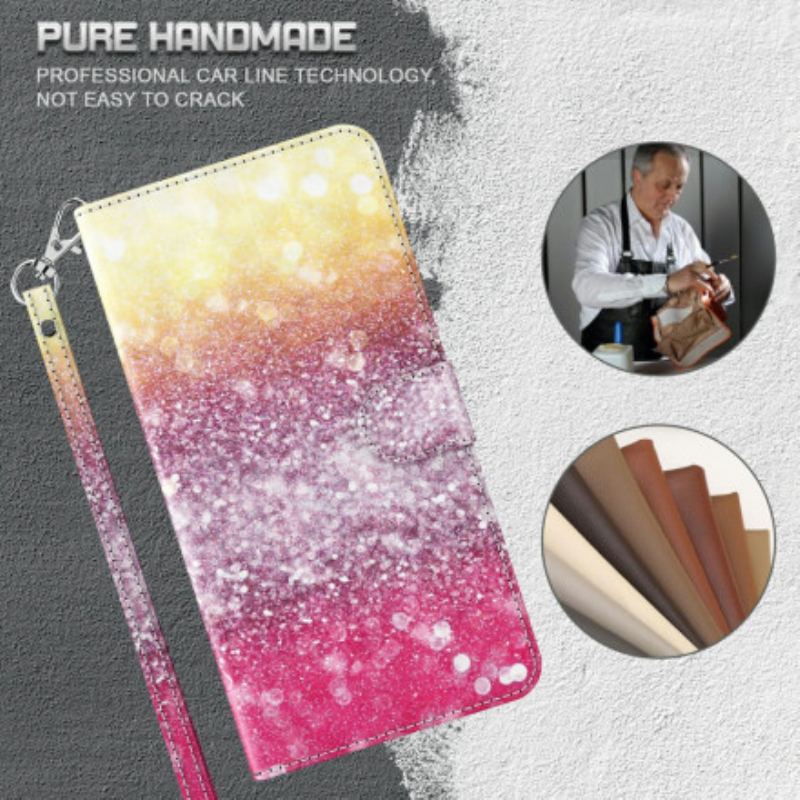 Flip Cover Xiaomi Mi 10T Lite Light Spot Glitter Magenta