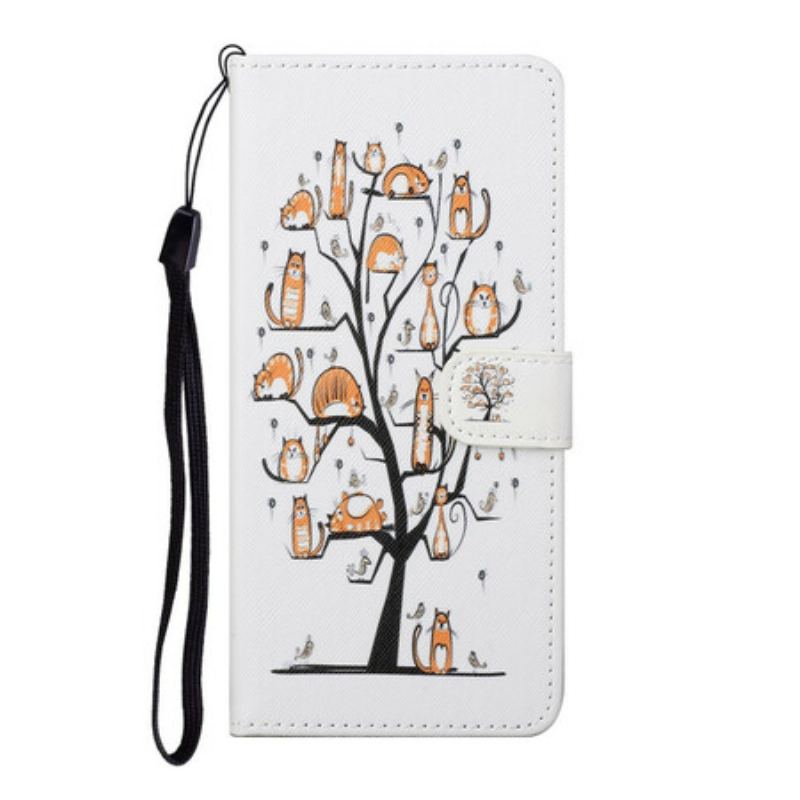 Flip Cover Xiaomi Mi 10T Lite Med Snor Funky Cats Med Rem