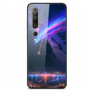 Cover Xiaomi Mi 10 / 10 Pro Galaxy Constellation Hærdet Glas