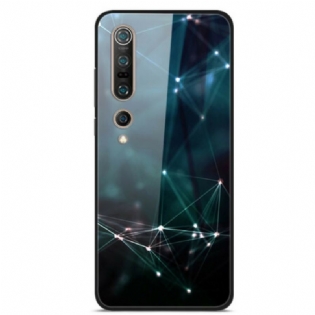Cover Xiaomi Mi 10 / 10 Pro Hærdet Glas Abstrakte Farver