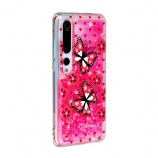 Cover Xiaomi Mi 10 / 10 Pro Pailletter Sommerfugle