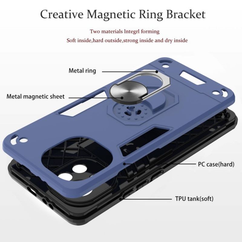 Cover Xiaomi Mi 11 (5G) Aftagelig Ringstøtte I Metallisk