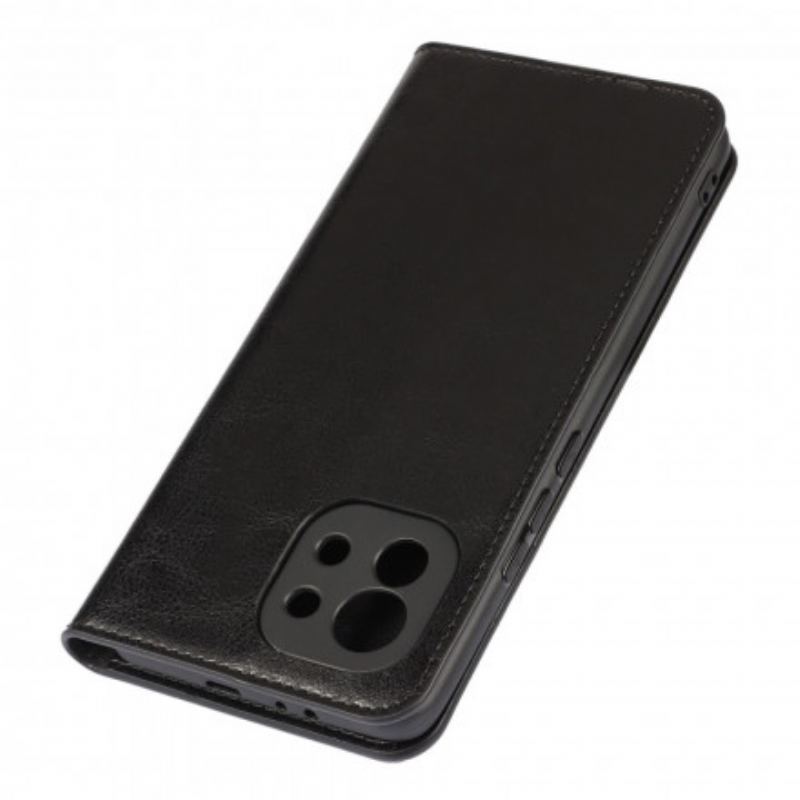 Cover Xiaomi Mi 11 (5G) Flip Cover Ægte Læder