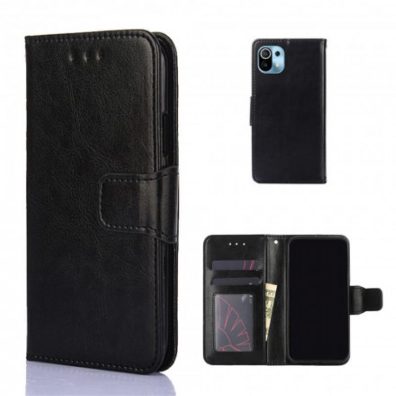 Flip Cover Xiaomi Mi 11 (5G) Glaseret Kunstlæder