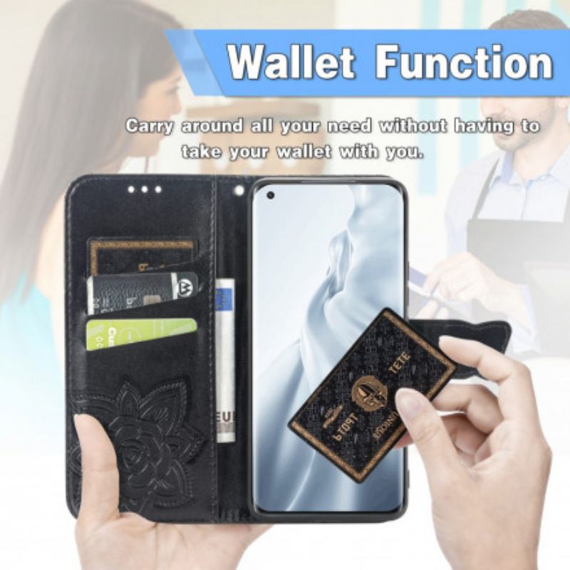 Flip Cover Xiaomi Mi 11 (5G) Halve Sommerfugle