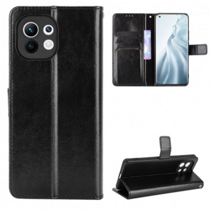 Flip Cover Xiaomi Mi 11 (5G) Prangende Kunstlæder