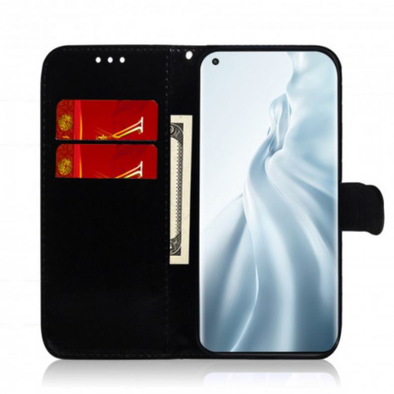 Flip Cover Xiaomi Mi 11 (5G) Spejlcover I Imiteret Læder