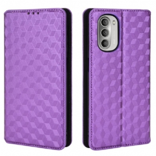Cover Moto G51 5G Flip Cover Diamant Læder Effekt